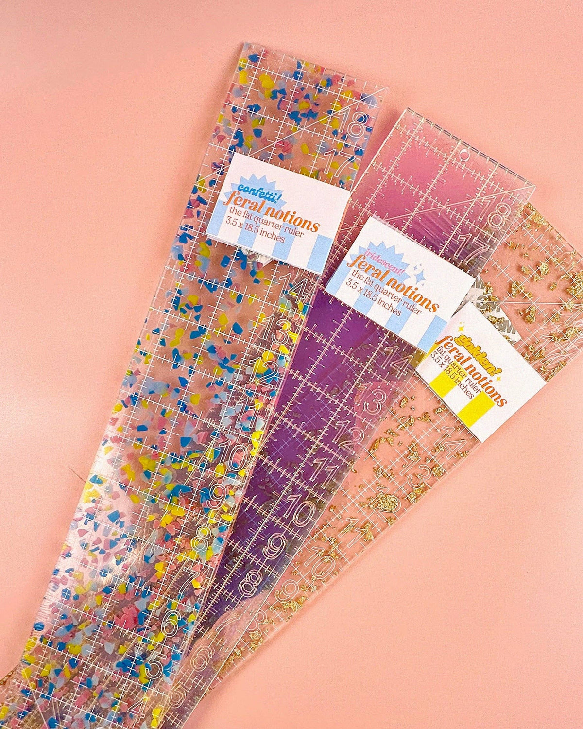 Fat Quarter Quilting Ruler: Confetti