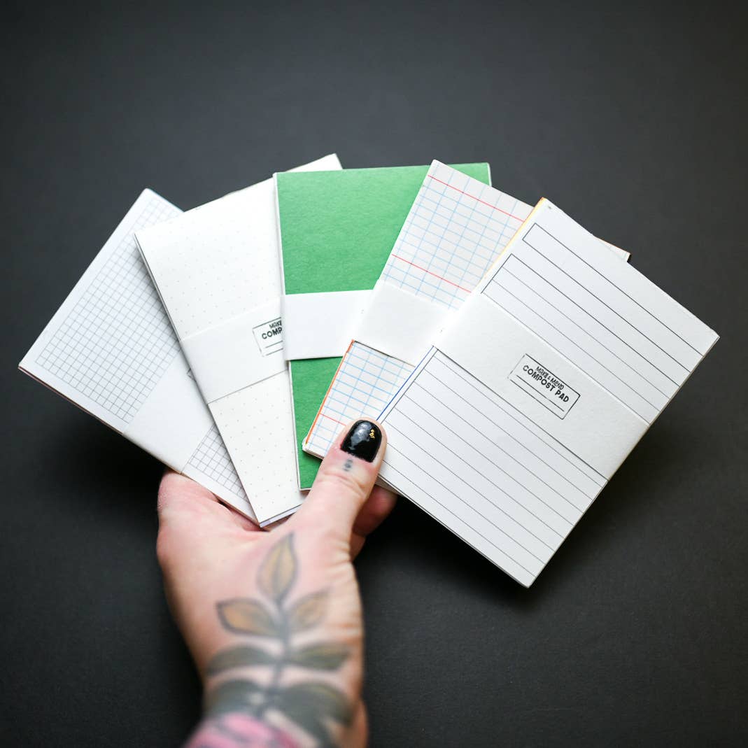 Compost Paper Pad: 4" x 4"