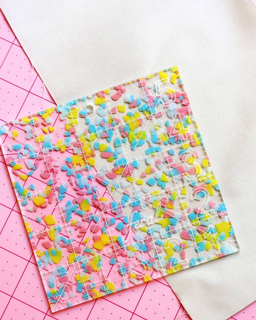 Charm square ruler: Iridescent
