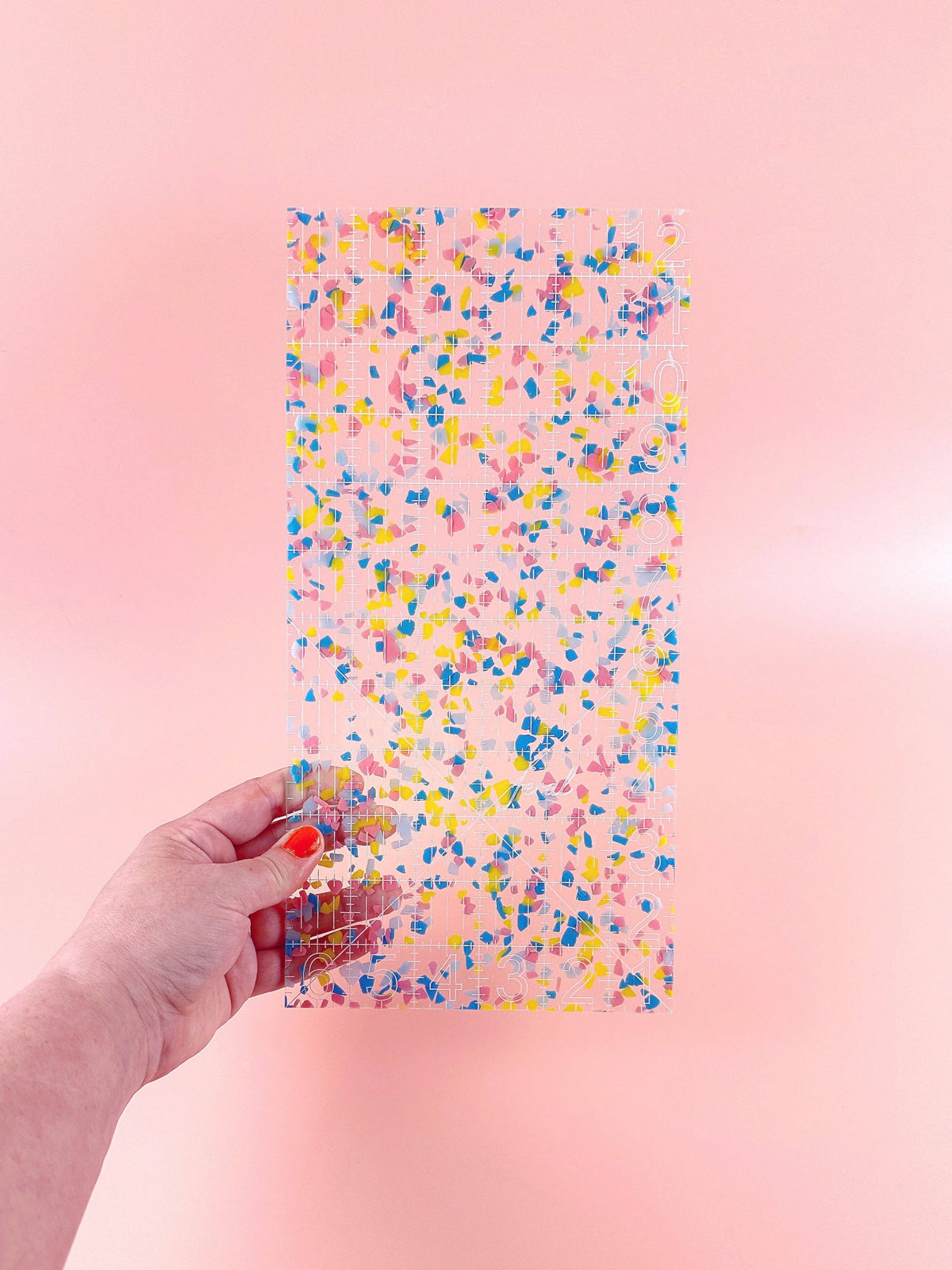 6 x 12 Quilting Ruler: Confetti