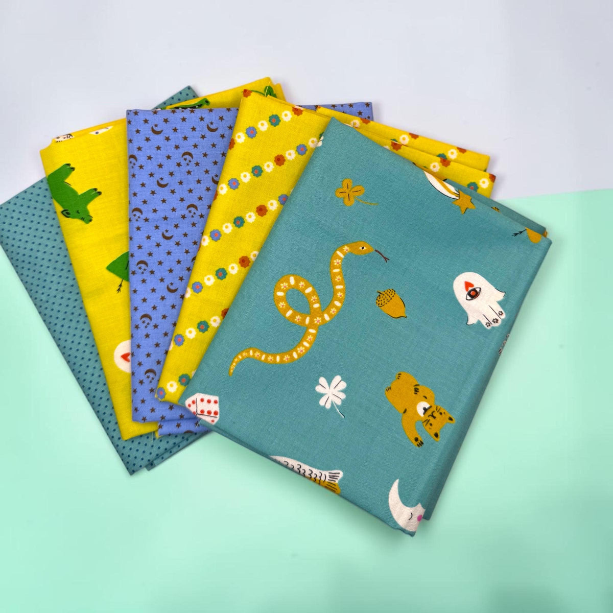 ooh Lucky Lucky Blue and Green Bundle 5 FQ