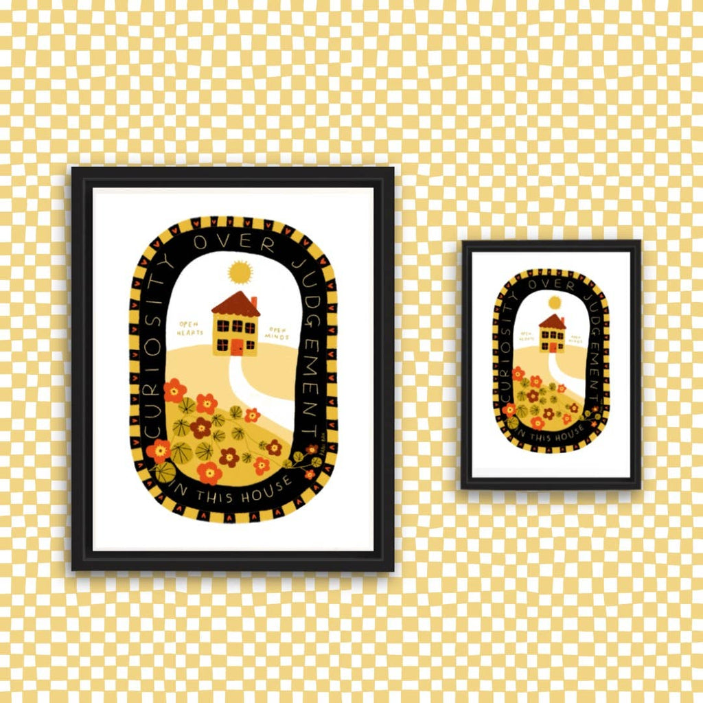 CURIOSITY OVER JUDGEMENT IN THIS HOUSE Art Print: 8.5x11