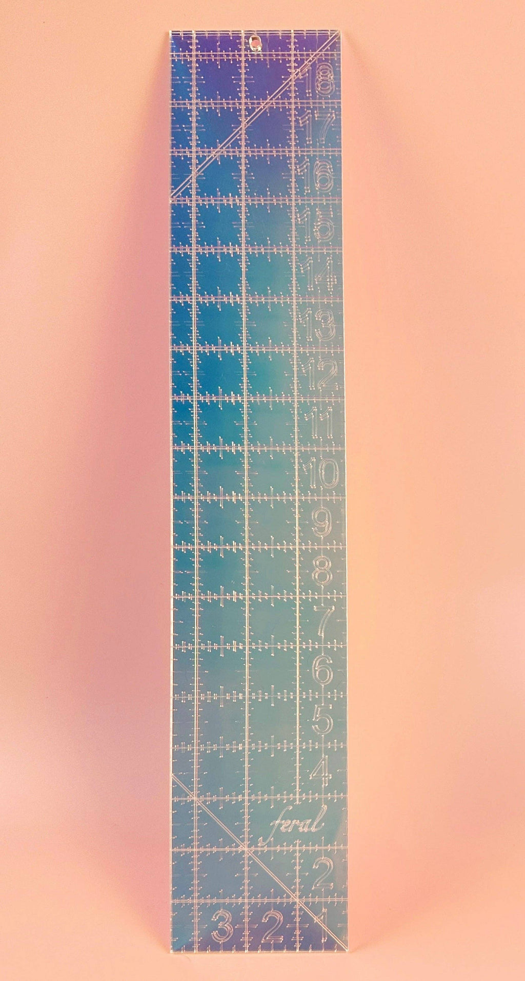 Fat Quarter Quilting Ruler: Iridescent