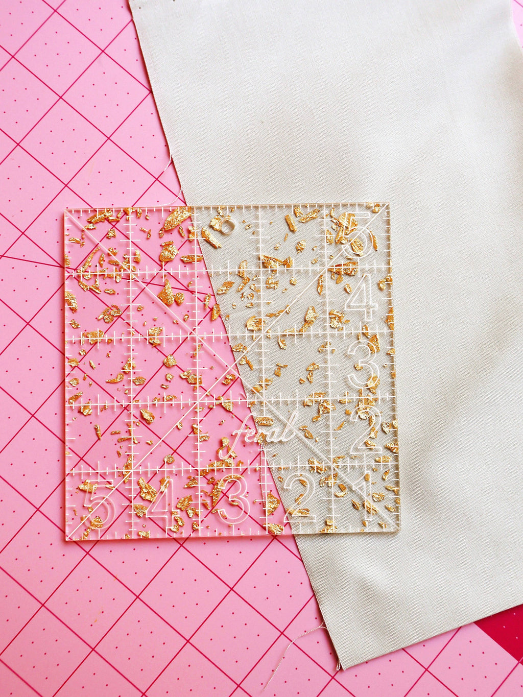 Charm square ruler: Iridescent