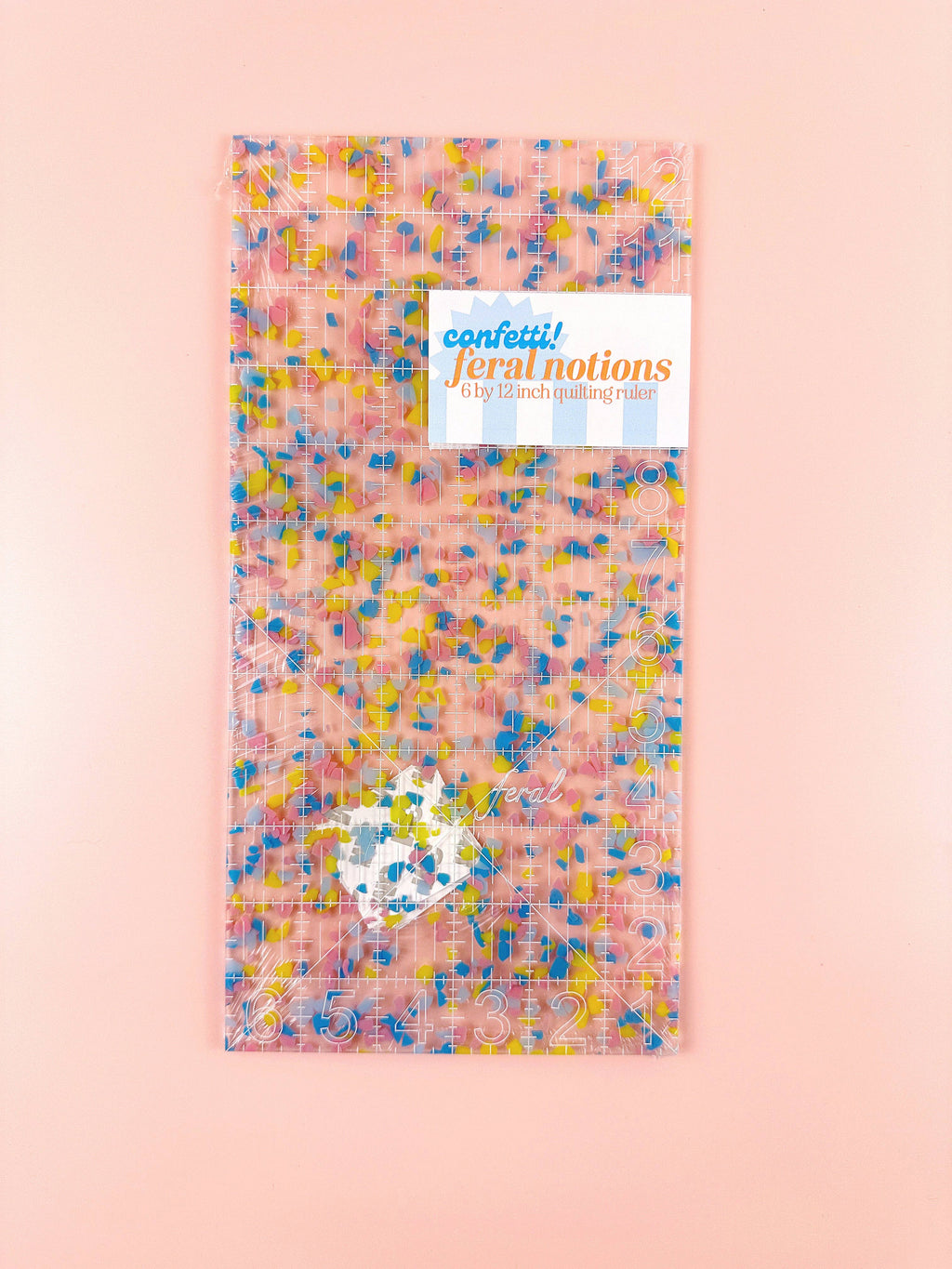 6 x 12 Quilting Ruler: Confetti