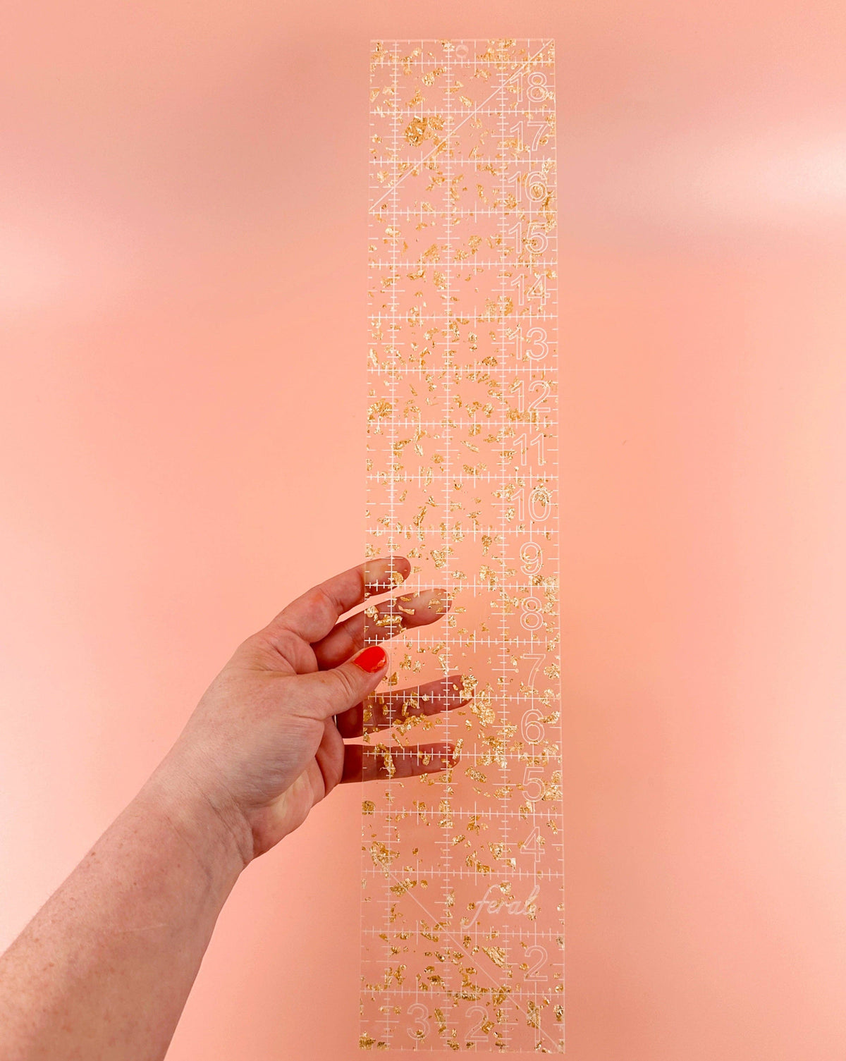 Fat Quarter Quilting Ruler: Iridescent