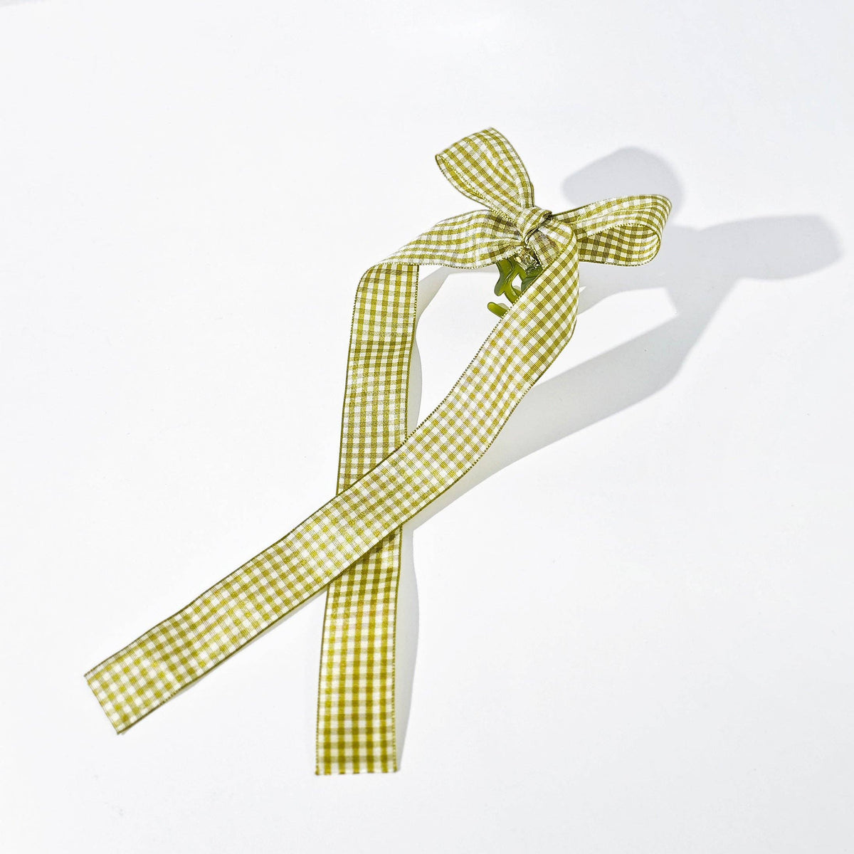 Gingham Bow Mini Claw