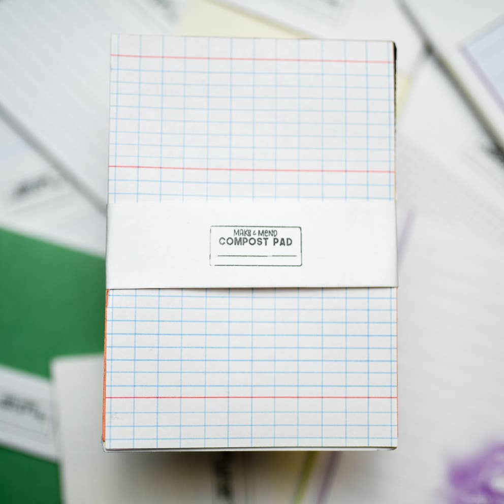 Compost Paper Pad: 4" x 4"