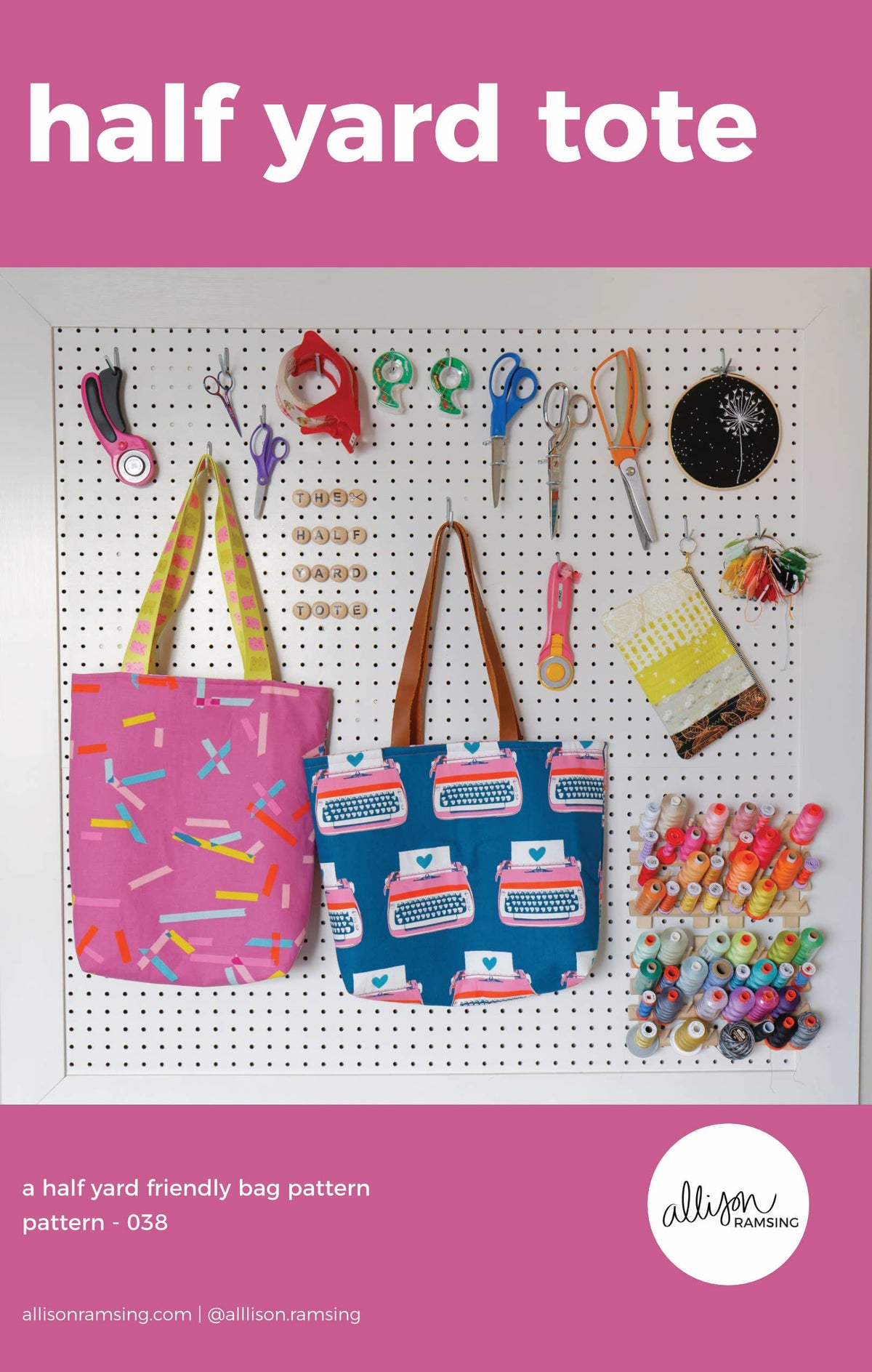 *NEW PATTERN* The Half Yard Tote Bag Pattern - Printed