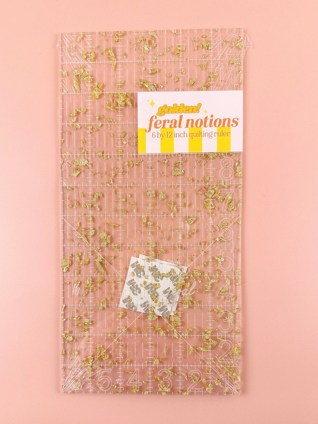 6 x 12 Quilting Ruler: Confetti