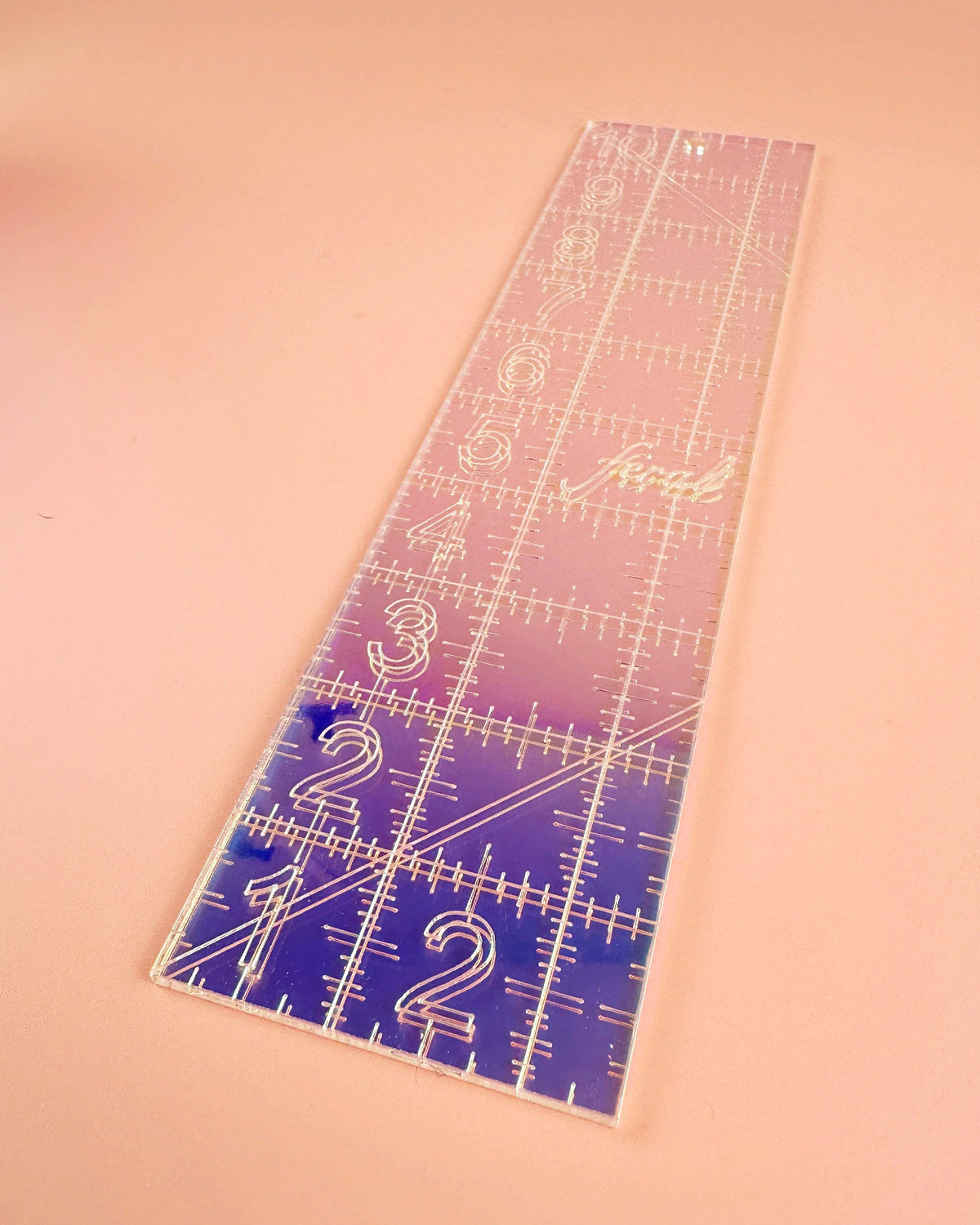2.5 by 10 in quilting ruler: Confetti