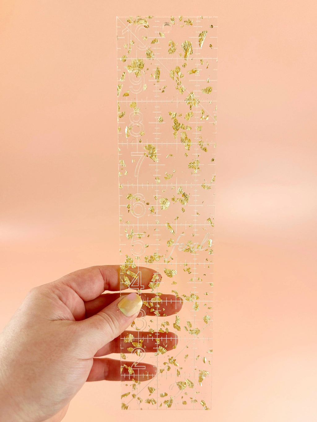 2.5 by 10 in quilting ruler: Confetti