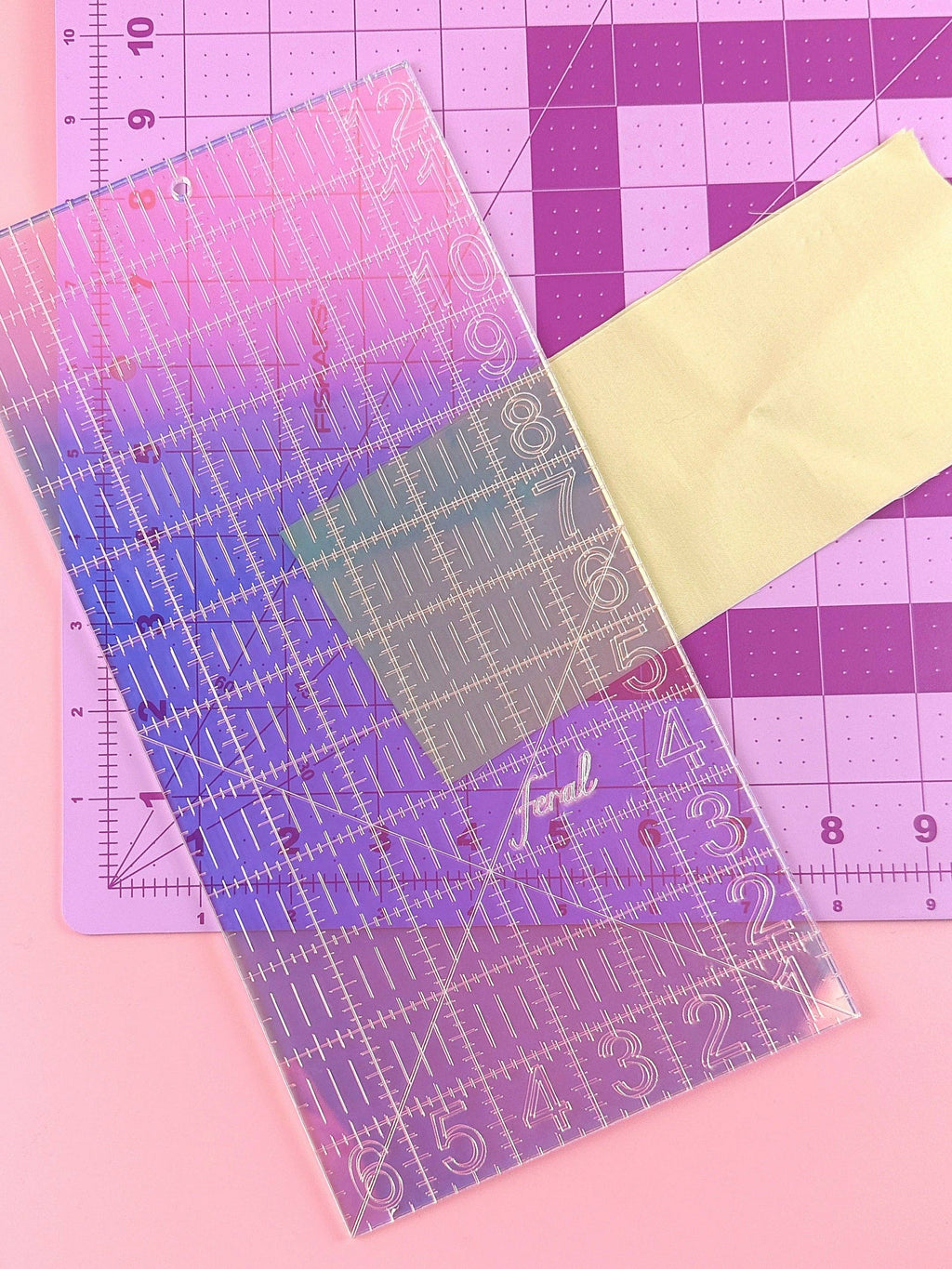 6 x 12 Quilting Ruler: Confetti