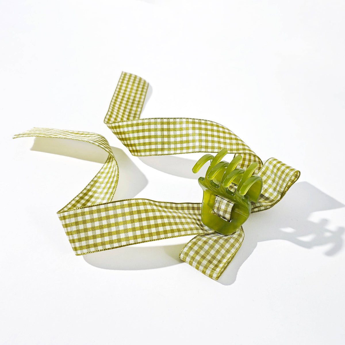 Gingham Bow Mini Claw