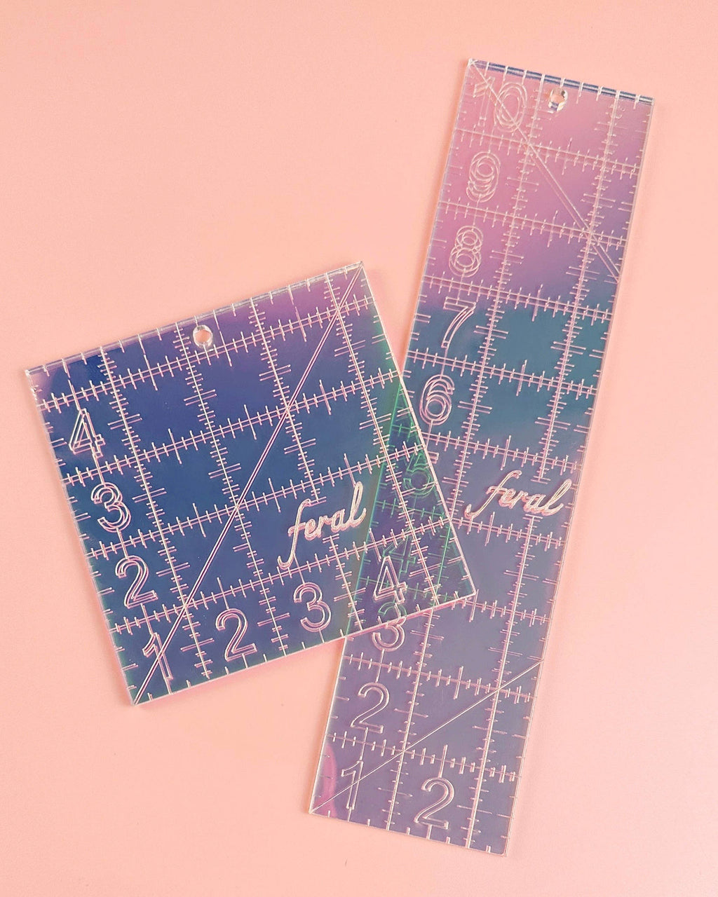 2.5 by 10 in quilting ruler: Confetti