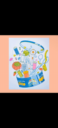 Sewing Cookie Tin Large Print 11”x14”