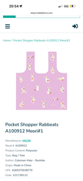 Meori Rabbeats Pocket Shopper