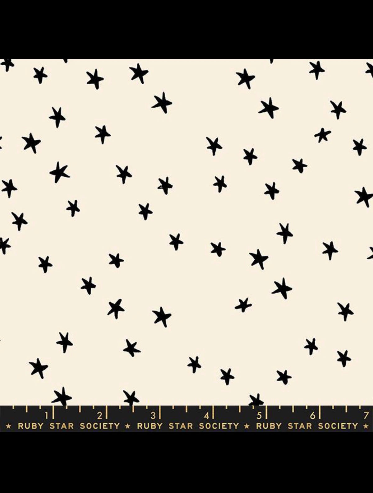 Starry Black on White