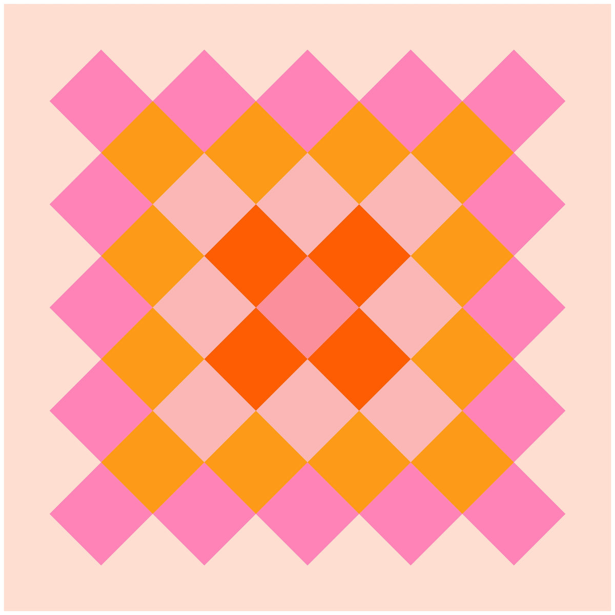 "Melody" Granny Square | 2" Glitter Quilt Block Sticker