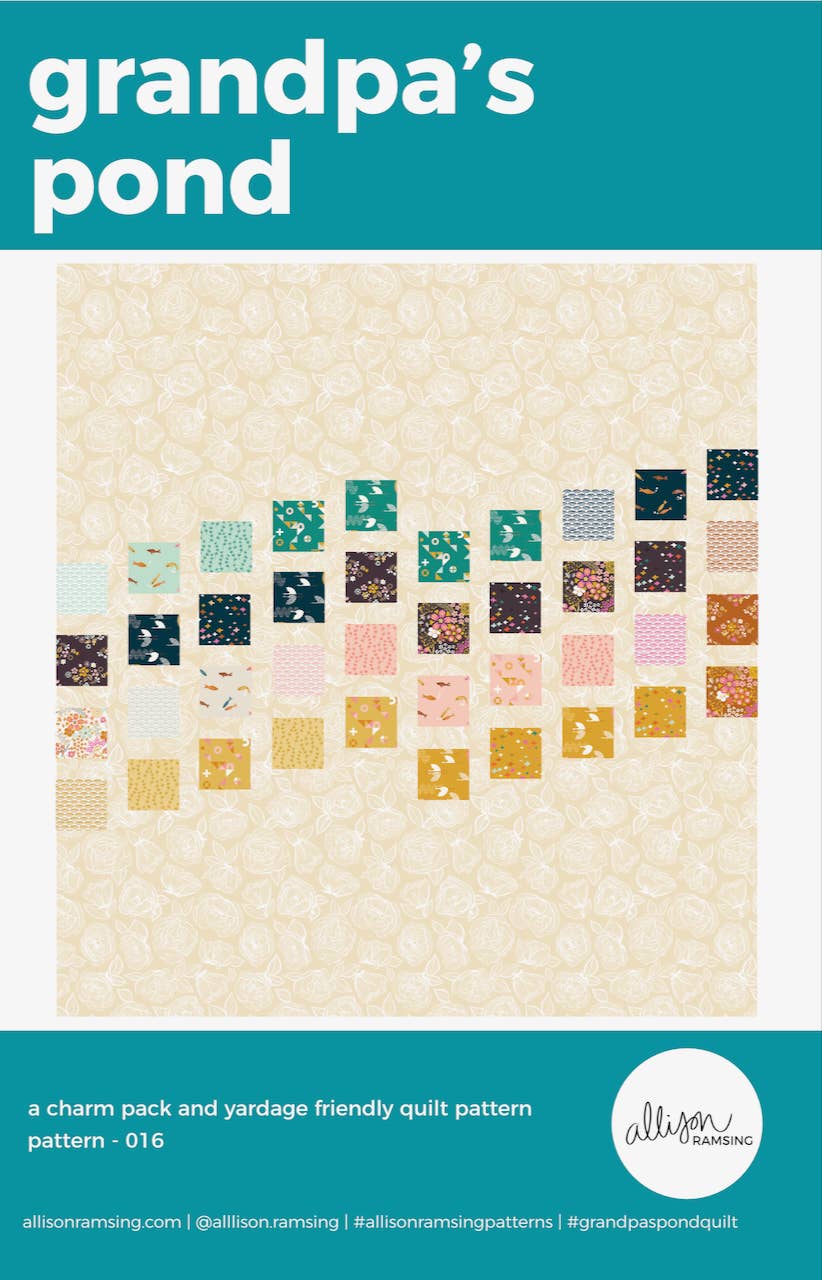 Grandpa's Pond Quilt Pattern - Printed