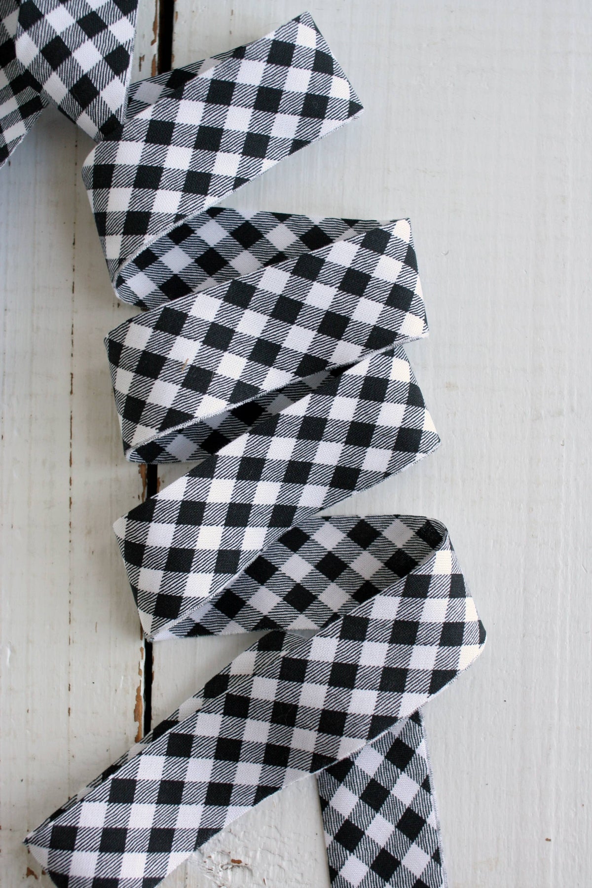2.5" Bias Quilt Binding for Sewing, Campfire Black Gingham: Prepacked