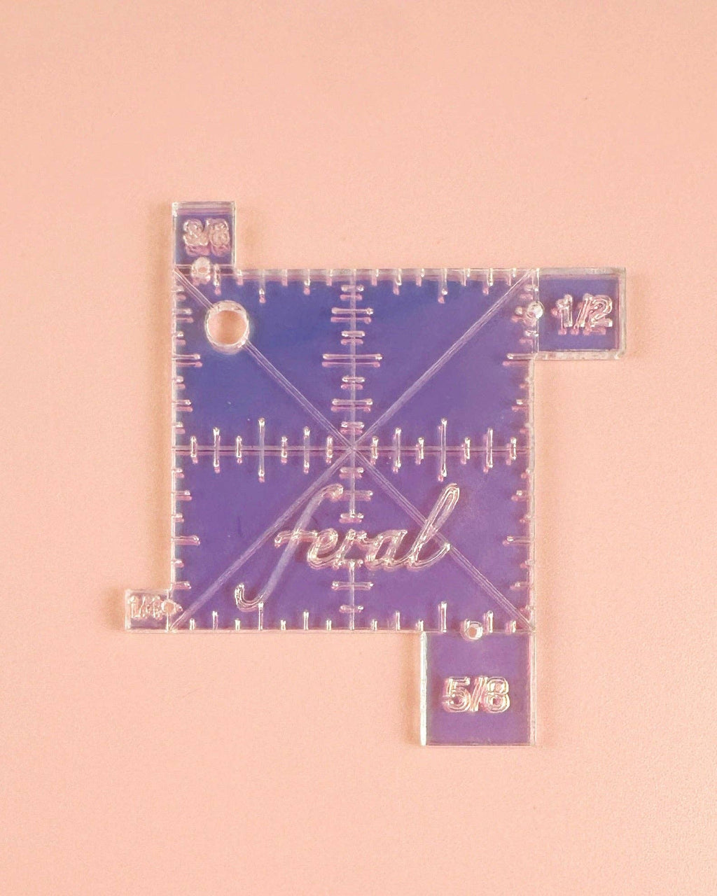 Iridescent seam gauge