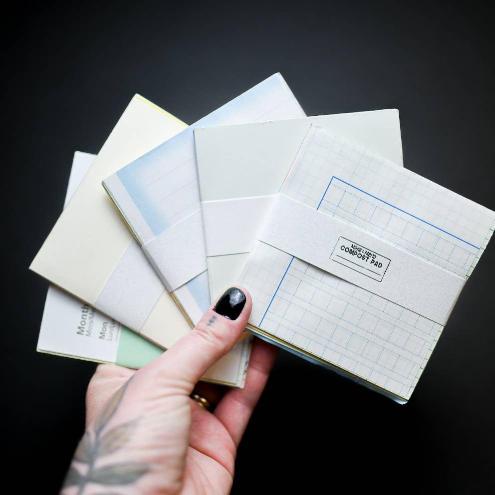 Compost Paper Pad: 4" x 4"