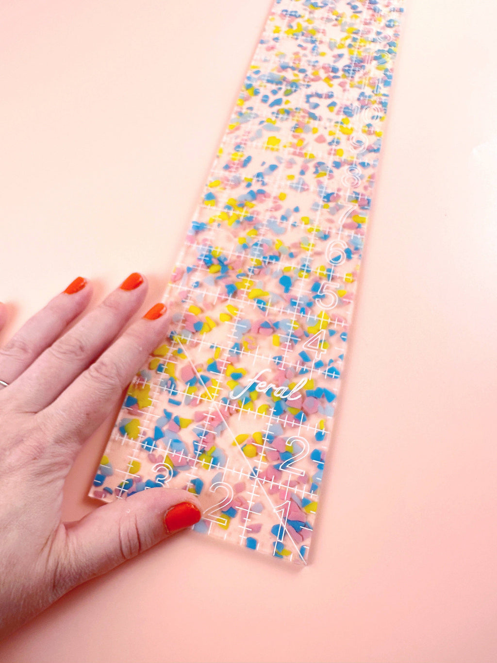 Fat Quarter Quilting Ruler: Iridescent