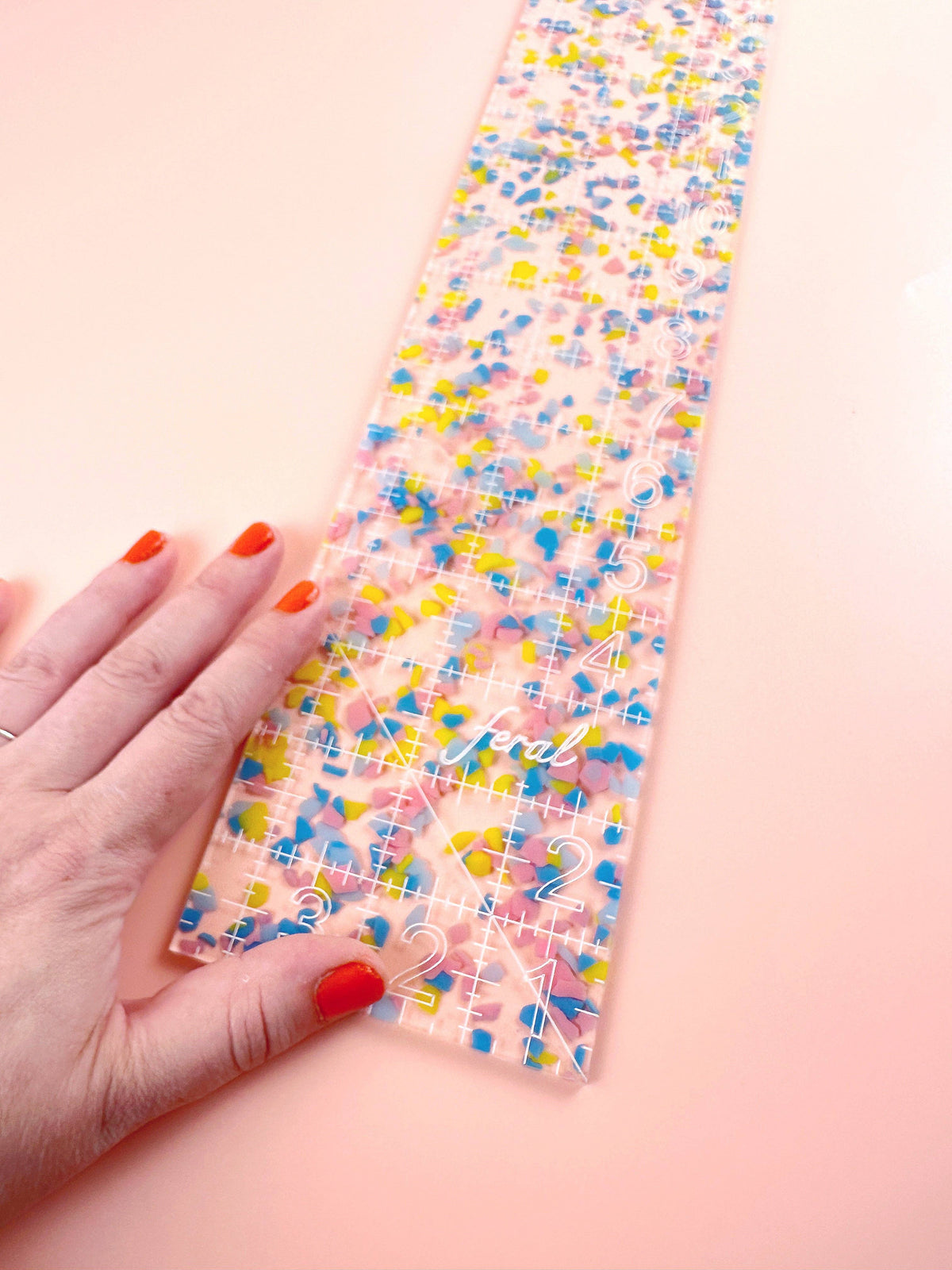 Fat Quarter Quilting Ruler: Iridescent