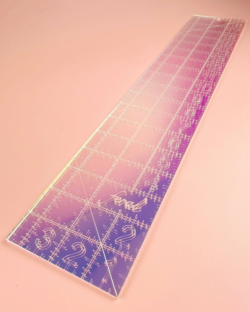 Fat Quarter Quilting Ruler: Iridescent