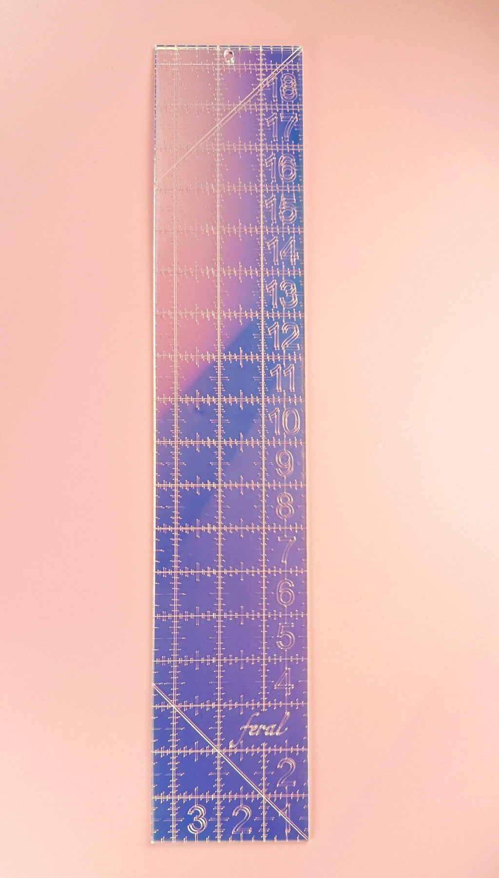 Fat Quarter Quilting Ruler: Iridescent